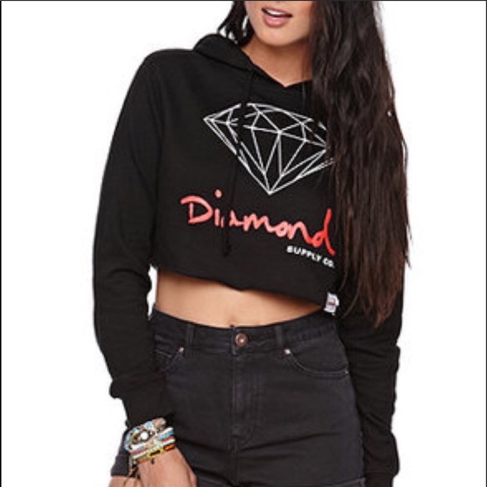 Diamond Supply Co cropped hoodie